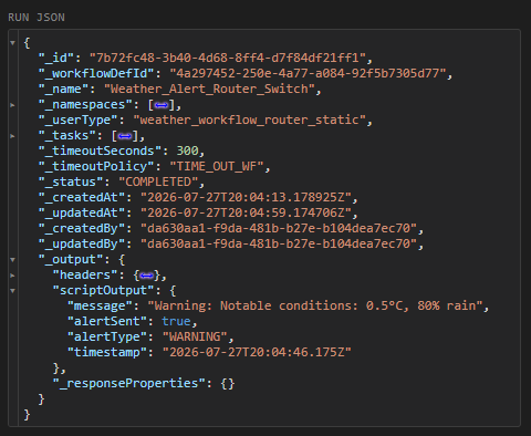 ide fork switch output