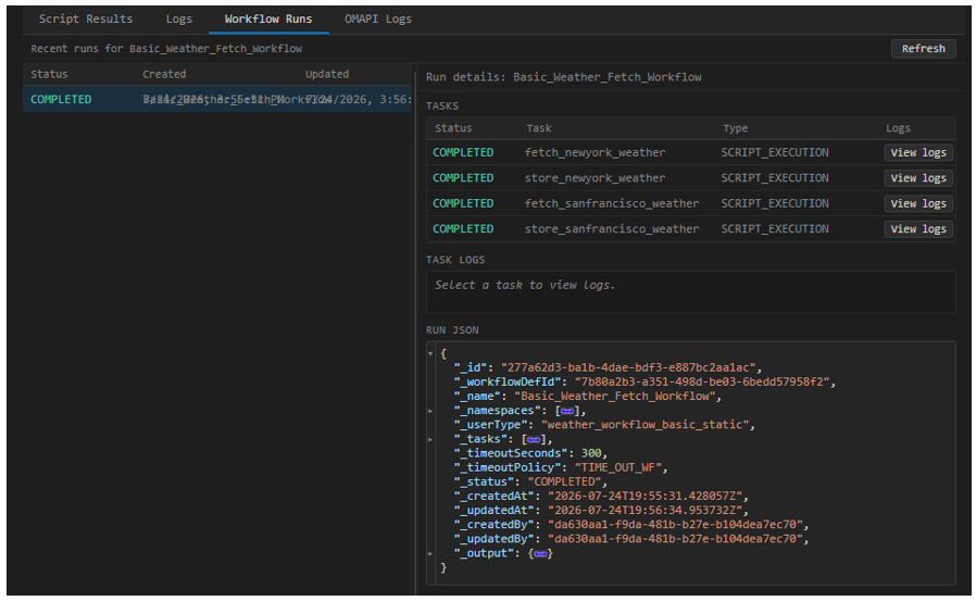 ide workflow complete